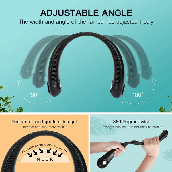 “Cool Comfort: The Ultimate Bladeless Neck Fan for On-the-Go Freshness”